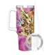 thumbnail image 3 of Caballeros Dorados Vaso aislado de acero inoxidable con asa, diseño temático, regalo para familia, amigos y fans; incluye pajita y encaja en el portavasos estándar, 40 oz, 3 of 6
