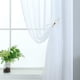 thumbnail image 4 of Cortinas transparentes Pitalk de 114 cm de longitud, blancas, para baño, 2 paneles, 4 of 8