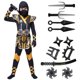 thumbnail image 1 of Disfraz de Ninja Dorado de Spooktacular Creations para niños de 8 a 10 años, 1 of 7