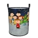 thumbnail image 1 of Peanuts Cesta de lavandería de gran capacidad redonda con asa, bolsa para ropa sucia plegable, almacenamiento para dormitorio, baño y lavadero 44x35 cm, 1 of 6