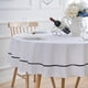 thumbnail image 4 of Mantel EHouseHome Redondo Blanco Impermeable 178 cm, 4 of 7