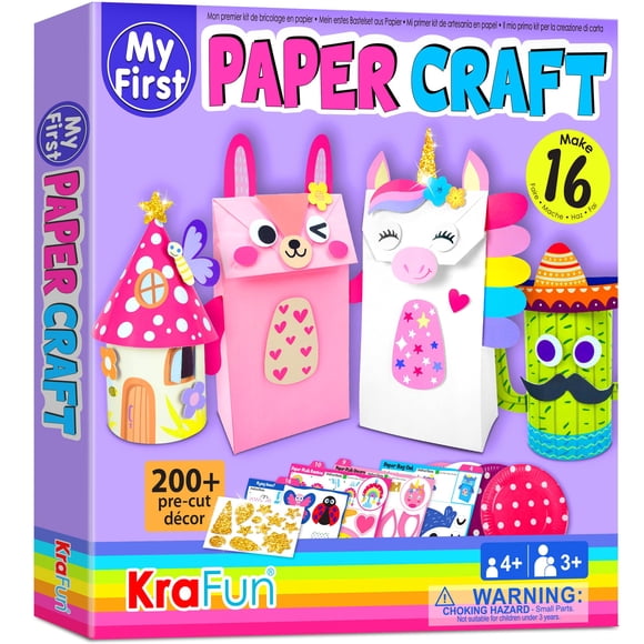 Kit de manualidades KRAFUN My First Unicorn Bunny para niñas de 3 a 8 años