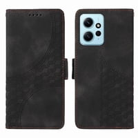 Carcasa Foxdock Xiaomi Redmi Note 12 4G De Cuero Pu, Diseño Acolchado Clásico, Protección Contra Caídas Y Rayones