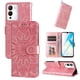 thumbnail image 2 of Funda tipo cartera FOXDOCK para Infinix Note 12 , diseño girasol en relieve, cuero PU, cierre magnético, soporte y tarjetero, 2 of 5