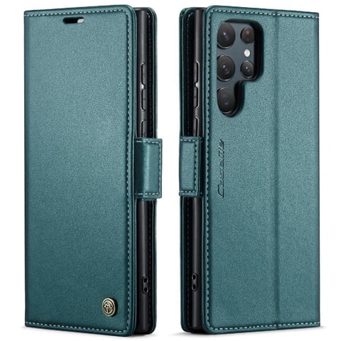 Caseme Tipo Cartera Samsung Galaxy S22 Ultra Con Cierre Magnético, Rfid, Tarjetero, Soporte, Carga Inalámbrica