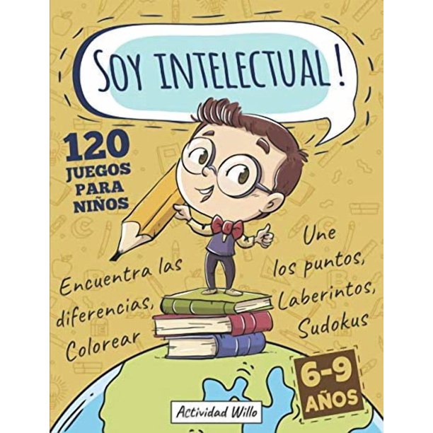 Libro de actividades para niños de 6 años | Encuentra las diferencias, laberintos, sudoku, une los puntos, colorear