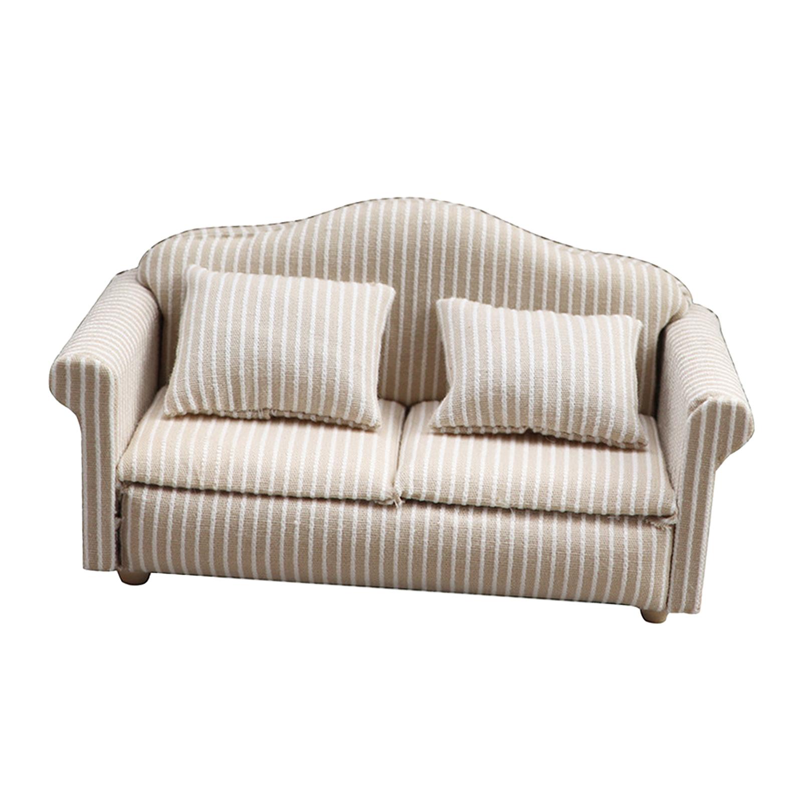 Bothyi - Mini Sofá Reclinable Para Casa De Muñecas Con Almohada, Decoración Del Hogar Para Juegos De Simulación