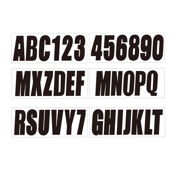 Calcomanías para Barcos SankWin Kit Alfanumérico de 7,6 cm