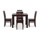 thumbnail image 4 of Comedor Ñuble Cuadrado 95X95 Cm Con 4 Sillas Chocolate-Negro, 4 of 13