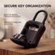 thumbnail image 2 of Caja de seguridad para llaves Iron Lock mediana, negra, con pasador en U, 2 of 9