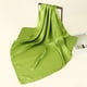thumbnail image 1 of Xiao Hua Conjunto de 5 pañuelos de seda verde claro de 35,43 × 35,43 pulgadas, pañuelo cuadrado de satén suave para mujer, accesorio de moda para el cabello., 1 of 3
