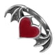 thumbnail image 1 of Anillo De Ala De Corazón De Murciélago De Moda Para Regalos De Fiesta De Aniversario De Navidad Rojo, 1 of 5