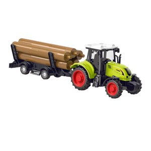 Magideal - Camión Tractor Agrícola De Juguete, Suministros Para Fiestas Accionados Por Fricción, Push And Go, Camión De Construcción Para Niños De 3 Años Y Niños Camión De Madera