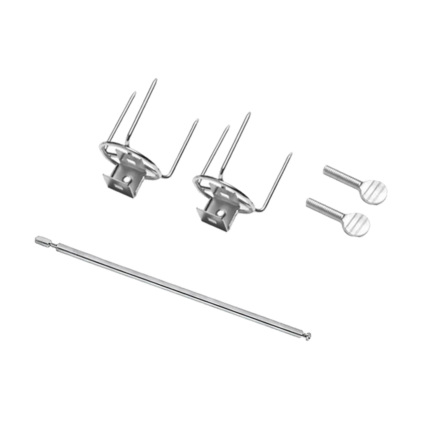 Ioensy - Kit De Asador De Parrilla Portátil Con Tenedor De Pollo Giratorio Para Picnic, Patio Al Aire Libre, 28cm