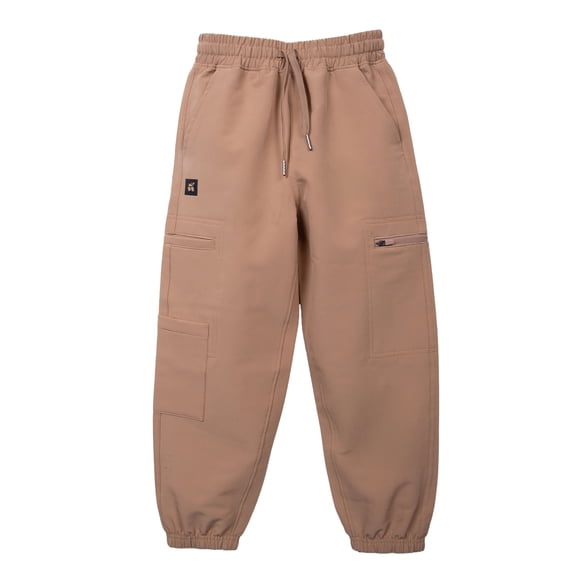Pantalón Niño Jogger Cargo Elasticado Café