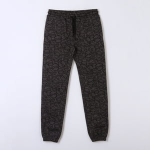 Pantalón De Buzo Niño Full Print Caras Spiderman Gris Marvel