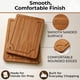 thumbnail image 5 of Set de 3 tablas de cortar de bambú con soporte Woodenhouse, 5 of 7