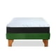 thumbnail image 3 of Cama Europea Zen Pro Colchon Resortes 1.5 Plaza Base Dividida Tela Verde, 3 of 6