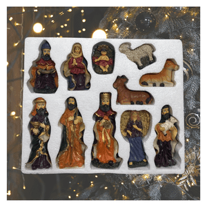 Genérico - Pesebre Nacimiento Adorno Decoracion 11 Piezas Navidad 2025