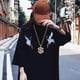 thumbnail image 3 of Cadena chapada en oro con cristal, colgante con signo de dólar, collar de hip hop con dije de dinero para hombres de 31,5 pulgadas, 3 of 6
