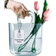 thumbnail image 1 of Jarrón OLEEK, bolsa de cristal hecha a mano, 25 cm, azul, para centros de mesa, 1 of 9