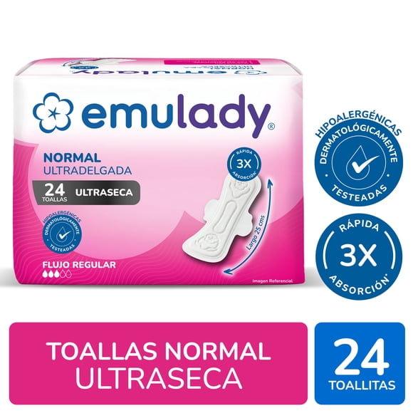Toallas higiénicas día normal ultraseca 24un, 24 Un