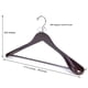 thumbnail image 2 of Suit Hangers Nature Smile Luxury, madera de caoba, paquete de 6 unidades, 2 of 8