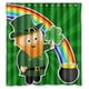 thumbnail image 1 of Cortina de ducha para baño con diseño de feliz día de San Patricio, con ganchos, tamaño 66 x 72 pulgadas, 1 of 3