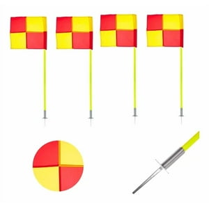 Linea Sport - Pack X4 Banderines Corner Pole Con Estacas 1.50Mtrs