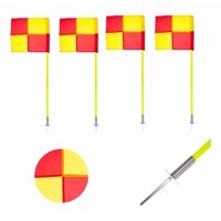 Linea Sport - Pack X4 Banderines Corner Pole Con Estacas 1.50Mtrs