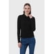 thumbnail image 1 of Polera Mujer Medio Cierre Estampado Negro, 1 of 4