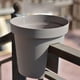 thumbnail image 5 of Macetero Colgante Para Balcon Terraza Plastico Maceta Jardin gris, 5 of 10