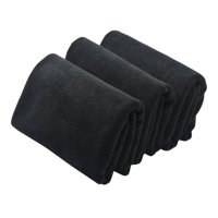 Genérico - Pack 3 Toalla Negra Hotel Barberia Spa Gym 50X100 Cm