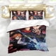 thumbnail image 5 of Jujutsu Kaisen Conjunto de sábanas temático, trío de piezas, cómodo y amigable con la piel, diseño único, regalo de decoración para el hogar para familiares, amigos y fans,135cm *200cm, 5 of 6