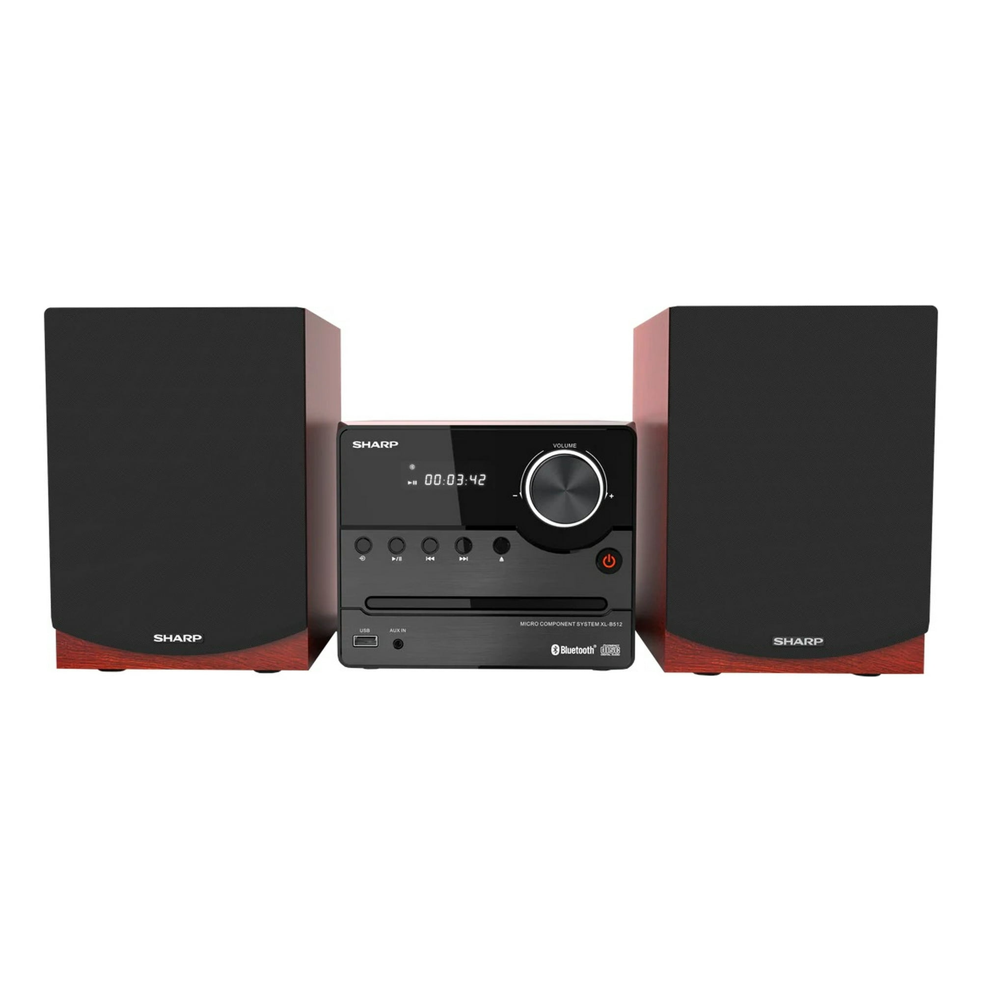 Sharp - Microcomponente Cd-player Usb Bluetooth Radio Fm Nogal Xl-b512