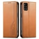 thumbnail image 1 of Funda tipo cartera para Samsung Galaxy A51 5G de piel con cierre magnético, ranuras para tarjetas y correa para la muñeca Marrón, 1 of 6