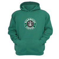 Genérico - Polerón Canguro Starbucks Verde Aguamarina Talla L Unisex