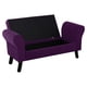 thumbnail image 4 of Banqueta Baul Lua 2c Felpa 20 Morado, 4 of 6