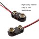 thumbnail image 3 of (Paquete de 5 cables 22AGW, conector de batería tipo I de 9 V, clip de batería de 9 voltios, conector de clip de batería de 9 V con cable 22agw y carcasa de plástico con hebilla rígida), 3 of 5