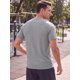 thumbnail image 3 of INSPIRE CHIC Camiseta Atlética para Hombre de Manga Corta Cuello Redondo Camisetas para Correr XL Gris, 3 of 5