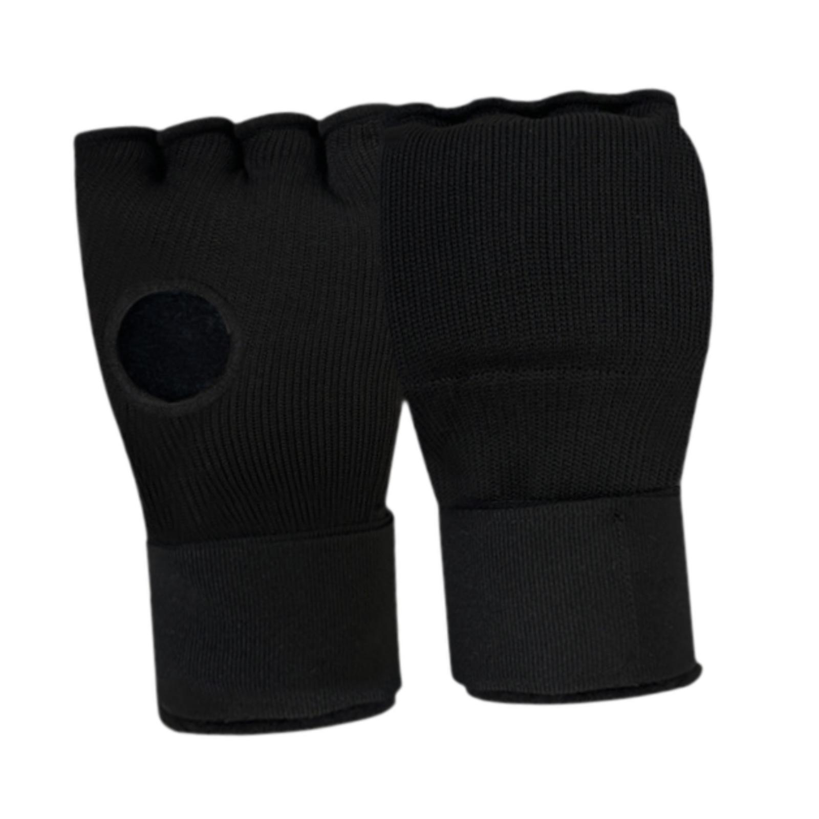 Magideal - Guantes Interiores De Boxeo Para Niños, Envolturas De Mano De Gel Para Boxeo, Correas Para La Muñeca, Entrenamiento De Perforación, Guantes De Medio Negro