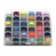 thumbnail image 1 of Caja de bobina transparente de 36 rejillas con bobina de hilo con color fijo, color brillante, color frío, caja de hilo de coser de 36 colores., 1 of 5