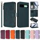 thumbnail image 3 of Funda Cartera Mariposa para [Google Pixel 8A] con Soporte y Cremallera Verde oscuro, 3 of 6