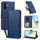thumbnail image 2 of Funda con Billetera para [Samsung Galaxy A26] con Bolsillo Zipper y Tarjetero Azul, 2 of 6
