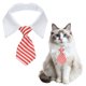 thumbnail image 1 of Collar de Perro con Pajarita Uxcell, Pajarita de Esmoquin Lindo con Collar Blanco Ajustable Hecho a Mano Formal Corbata para Gatos Mascotas (Rojo y Blanco, L), para Cachorros Medianos/Niños Gatos/Boda, 1 of 7