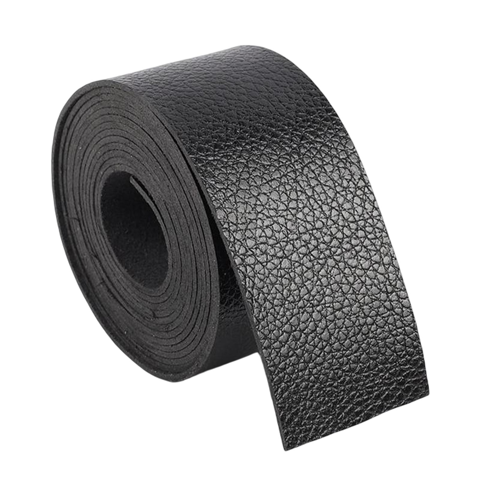 Bothyi - Tiras De Correa De Cuero Pu Suministros Decorativos Para Herramientas De Monedero De Taller Negro