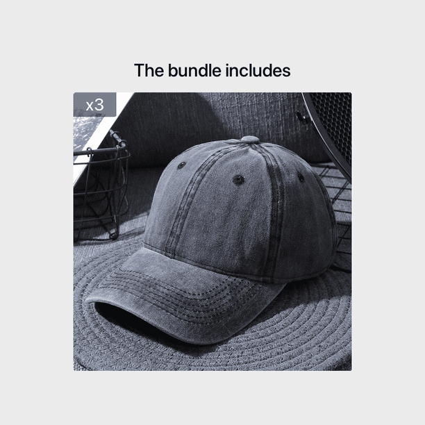 Men's Washed Pure Color Cap Baseball Cap