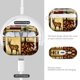 thumbnail image 4 of Estuche para AirPod Pro 3 SXboxing con diseño de bosque y llavero dorado, 4 of 7