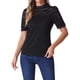 thumbnail image 1 of INSPIRE CHIC Top de Encaje Floral para Mujer Cuello Simulado Manga Corta Abullonada Blusa Elegante de Encaje M Negro, 1 of 6