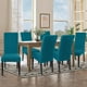 thumbnail image 3 of Set de 6 fundas para sillas de comedor SearchI, color verde azulado, 3 of 3